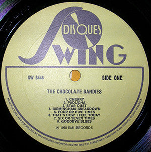 The Chocolate Dandies : The Chocolate Dandies 1928-33 (LP, Comp)