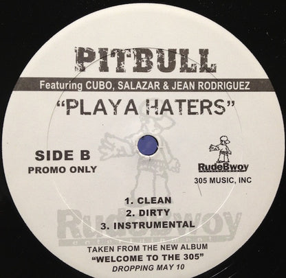 Pitbull Featuring Duece Poppi & Plies / Pitbull Featuring Cubo, Salazar (7) & Jean Carlos Rodríguez : Down South / Playa Haters (12", Promo)