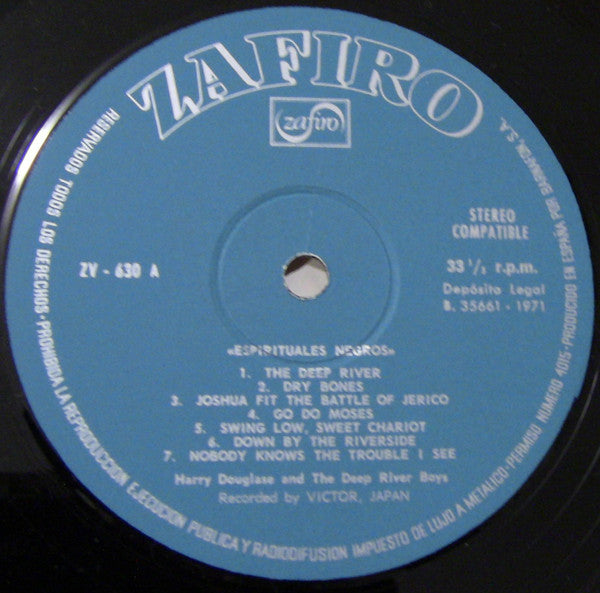 Harry Douglass And Deep River Boys - Espirituales Negros (LP)