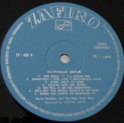 Harry Douglass And Deep River Boys - Espirituales Negros (LP)