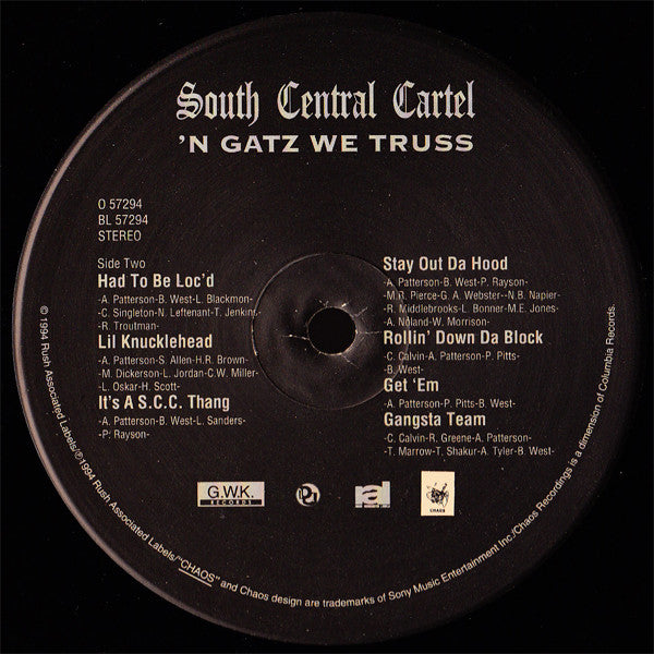 South Central Cartel : 'N Gatz We Truss (LP, Album)