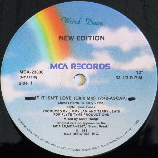 New Edition - If It Isn't Love (12", Single)