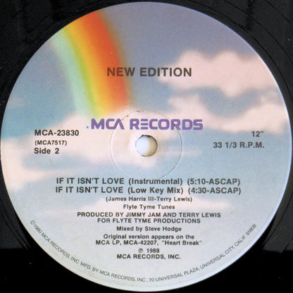 New Edition - If It Isn't Love (12", Single)