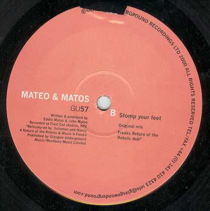 Mateo & Matos : Stomp Your Feet (12")