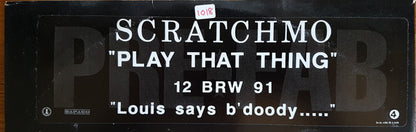 Scratchmo : Play That Thing (12", Promo)