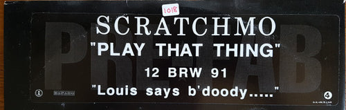Scratchmo : Play That Thing (12", Promo)