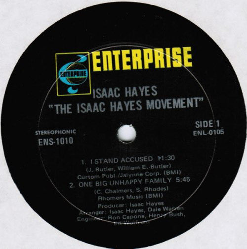 Isaac Hayes - The Isaac Hayes Movement (LP, Album, Gat)