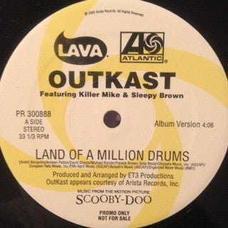OutKast Featuring Killer Mike & Sleepy Brown : Land Of A Million Drums (12", Promo)