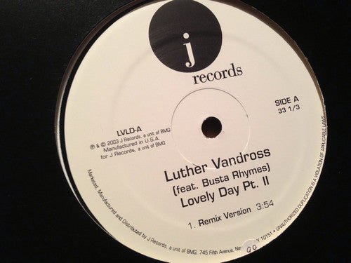 Luther Vandross Feat. Busta Rhymes - Lovely Day (12")