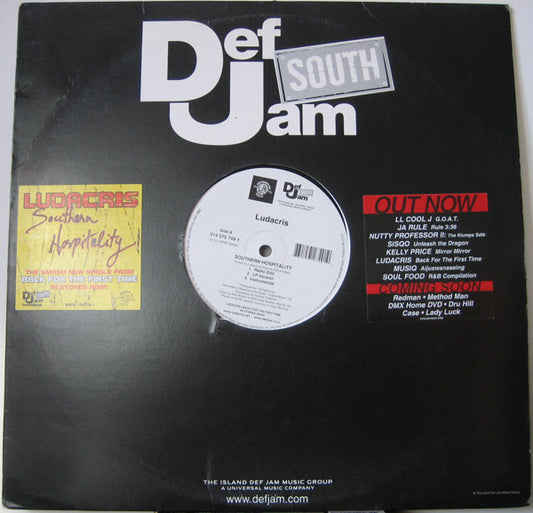 Ludacris : Southern Hospitality / Catch Up (12")