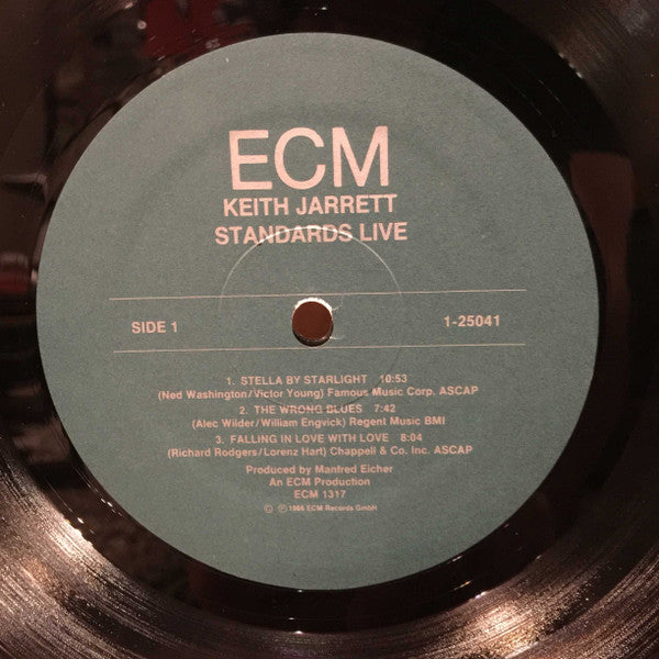 Keith Jarrett - Standards Live (LP, Album)