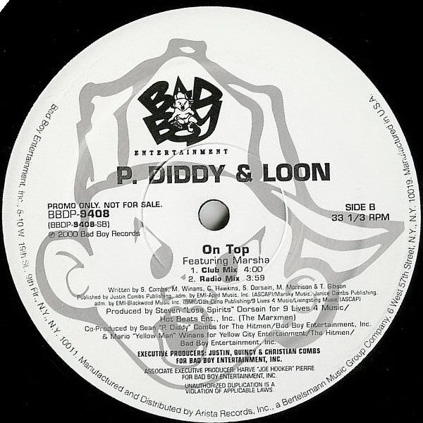 P. Diddy - Diddy (12", Promo)
