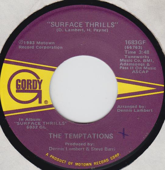 The Temptations : Surface Thrills / Made In America (7")