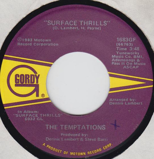 The Temptations : Surface Thrills / Made In America (7")