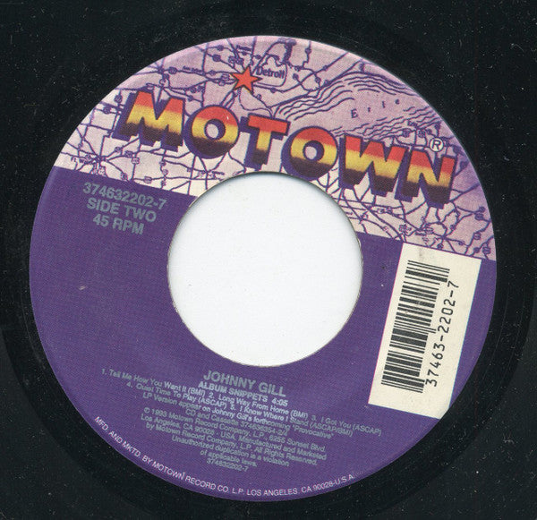 Johnny Gill : The Floor (7")