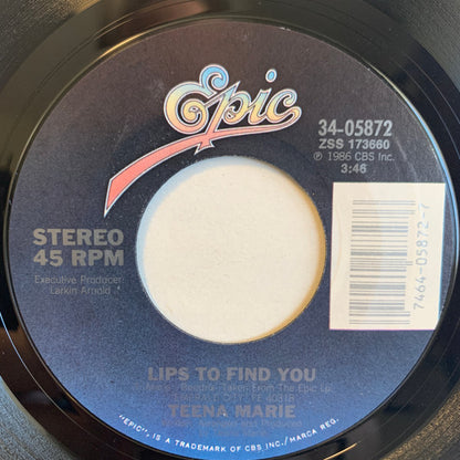Teena Marie : Lips To Find You (7", Single, Styrene)