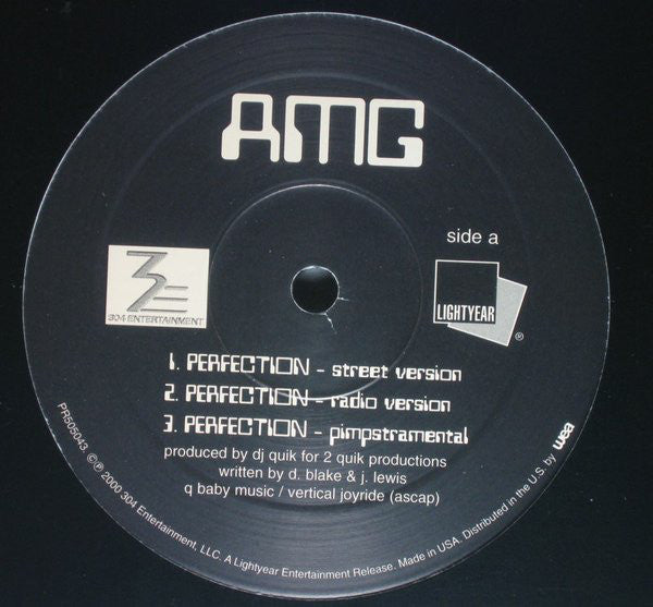 AMG : Perfection / Bitch 2001 (12")