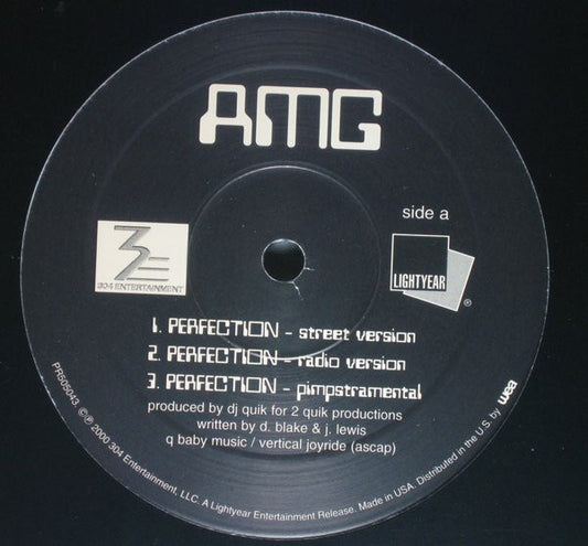 AMG : Perfection / Bitch 2001 (12")