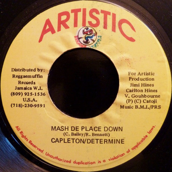 Capleton / Determine - Mash De Place Down (7")