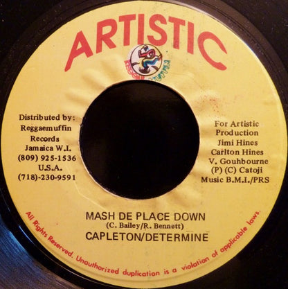 Capleton / Determine - Mash De Place Down (7")