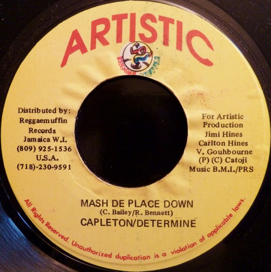 Capleton / Determine - Mash De Place Down (7")