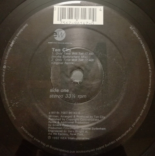 Ten City - Only Time Will Tell / My Peace Of Heaven (12")