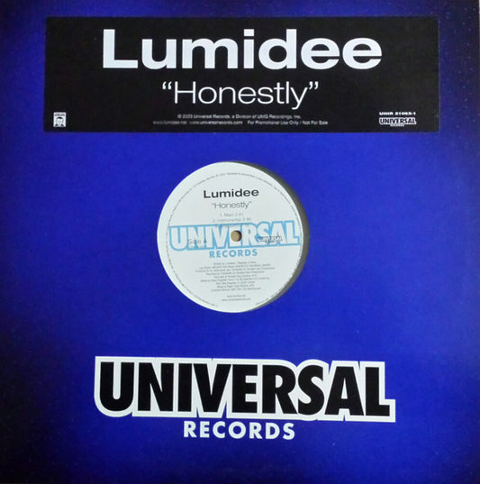 Lumidee : Honestly (12", Promo)