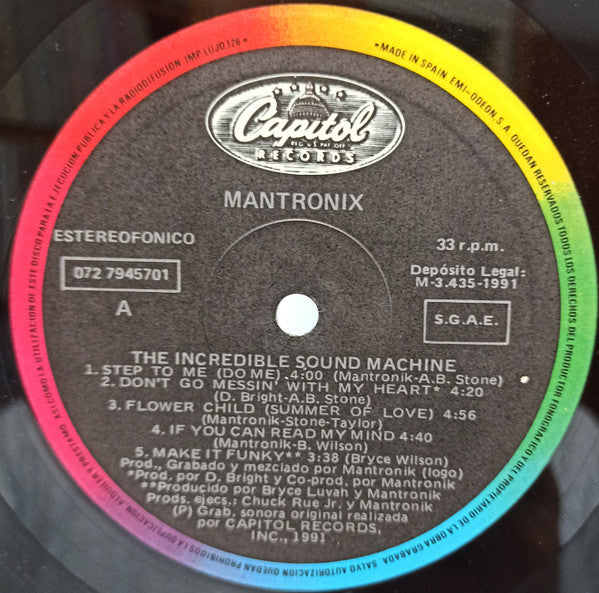 Mantronix : The Incredible Sound Machine (LP, Album)