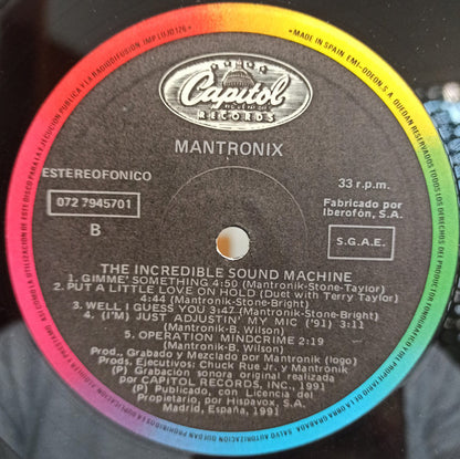 Mantronix : The Incredible Sound Machine (LP, Album)