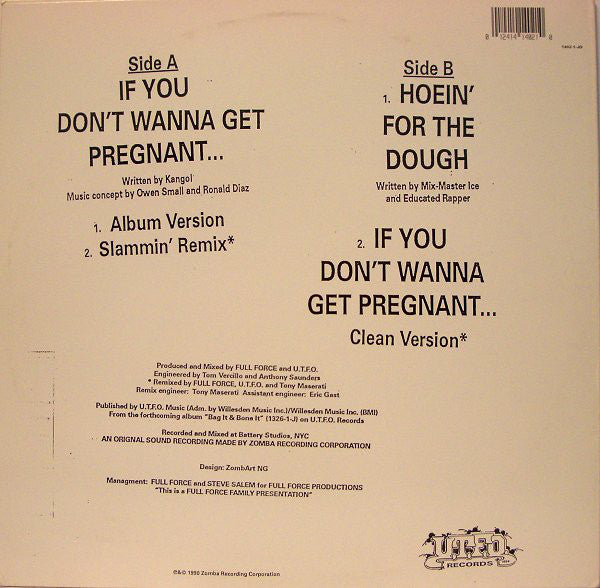 U.T.F.O.* - If You Don't Want To Get Pregnant... (12")