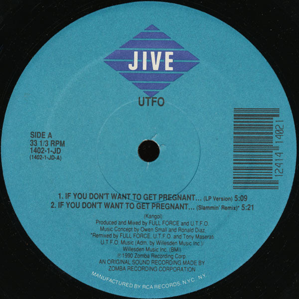 U.T.F.O.* - If You Don't Want To Get Pregnant... (12")