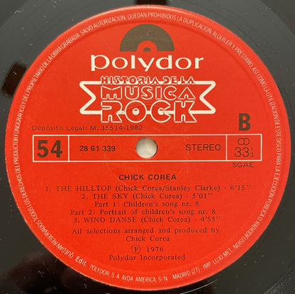 Chick Corea : Chick Corea (LP, Album, RE)