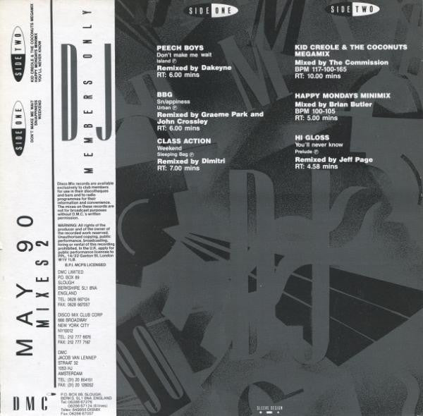 Various - May 90 - Mixes 2 (12")