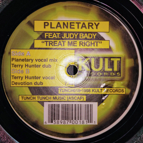 Planetary (3) Feat. Judy Bady : Treat Me Right (12")