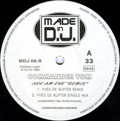 Commander Tom - Are Am Eye? (Original & Remixes) (12")