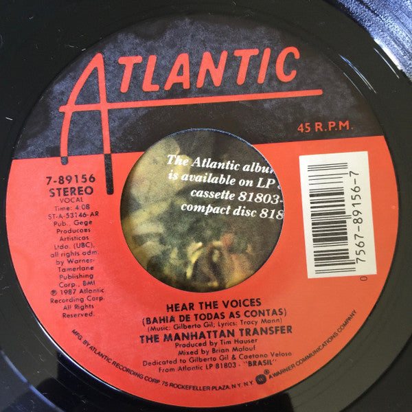 The Manhattan Transfer : Soul Food To Go (7", Single)