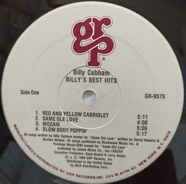 Billy Cobham : Billy's Best Hits (LP, Comp)