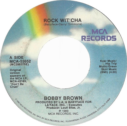 Bobby Brown : Rock Wit' Cha (7", Single, Pin)