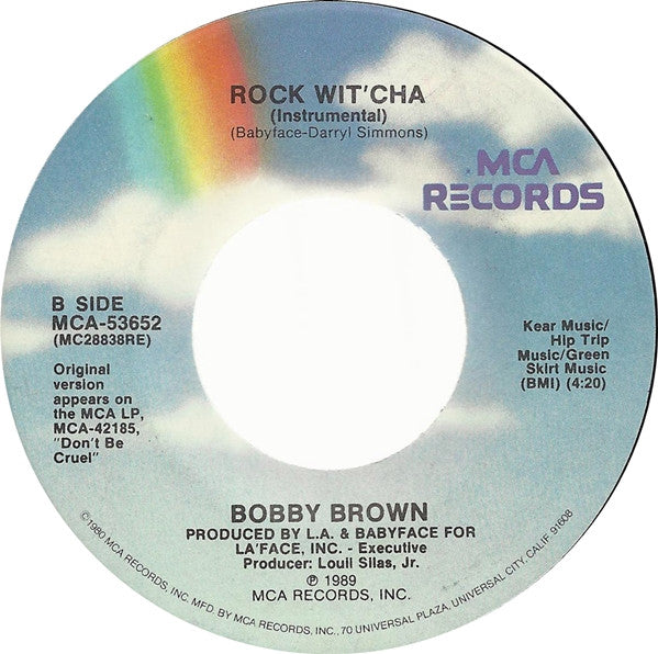 Bobby Brown : Rock Wit' Cha (7", Single, Pin)