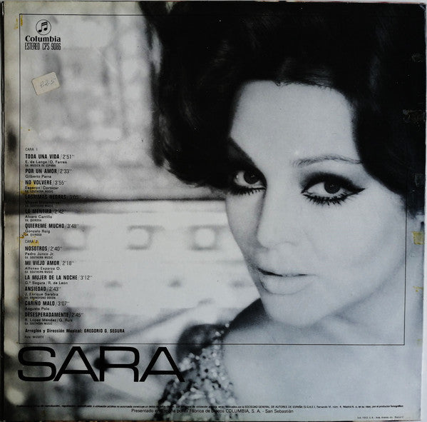 Sara Montiel : Sara (LP, Album)