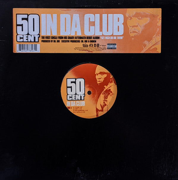 50 Cent - In Da Club / Backdown (12", Single)