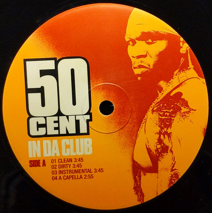 50 Cent - In Da Club / Backdown (12", Single)