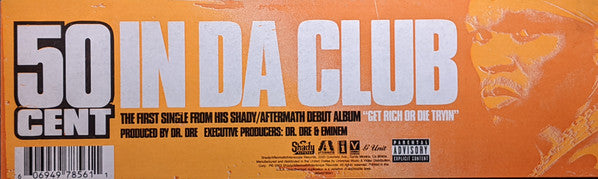 50 Cent - In Da Club / Backdown (12", Single)