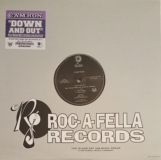 Cam'ron : Down And Out  (12", Promo)