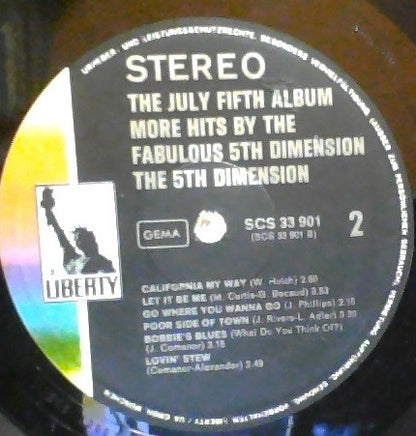 5th Dimension* - The July 5th Album - More Hits By The Fabulous 5th Dimension (LP, Comp)
