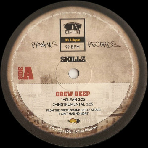 Skillz : Crew Deep (12", Promo)