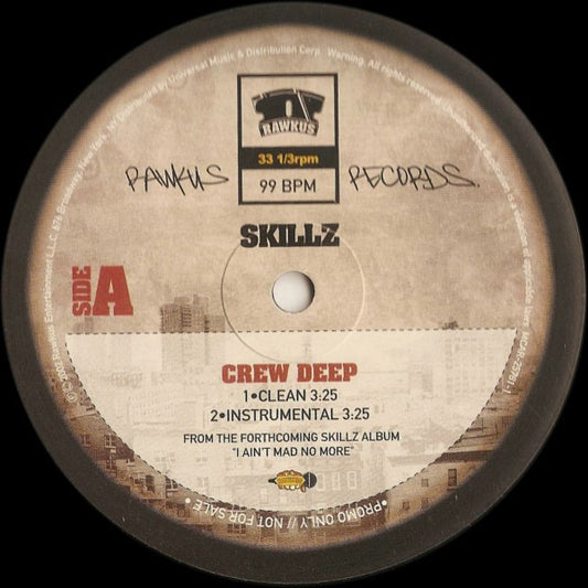 Skillz : Crew Deep (12", Promo)