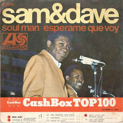 Sam & Dave - Soul Man / Esperame Que Voy (7", Single)