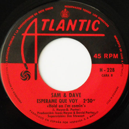 Sam & Dave - Soul Man / Esperame Que Voy (7", Single)