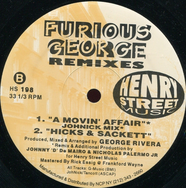 Furious George : Remixes (12")